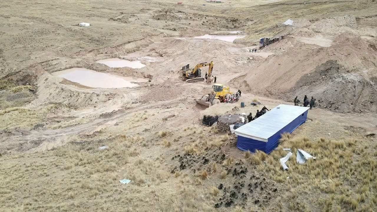 Intervienen tres campamentos de minería ilegal en Cusco