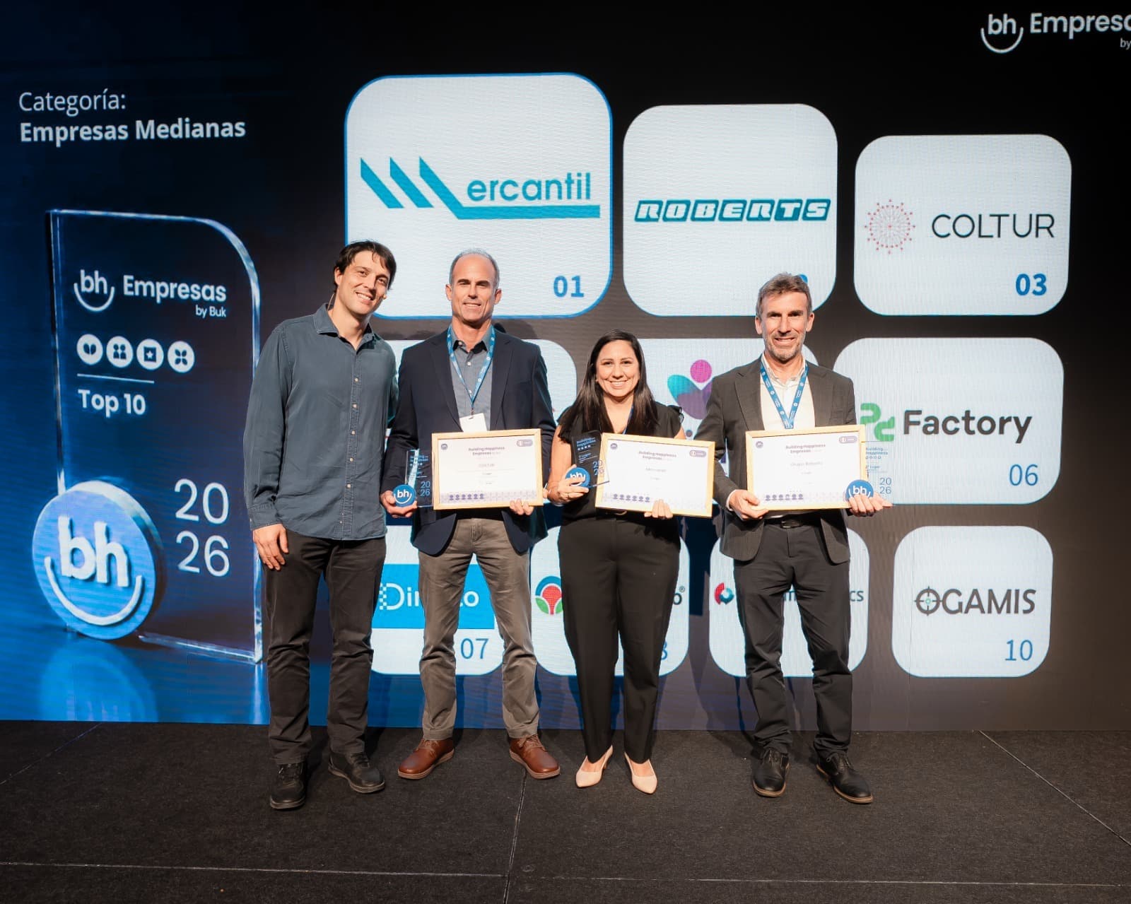 Roberts ocupa el segundo lugar nacional entre las empresas medianas más felices del Perú
