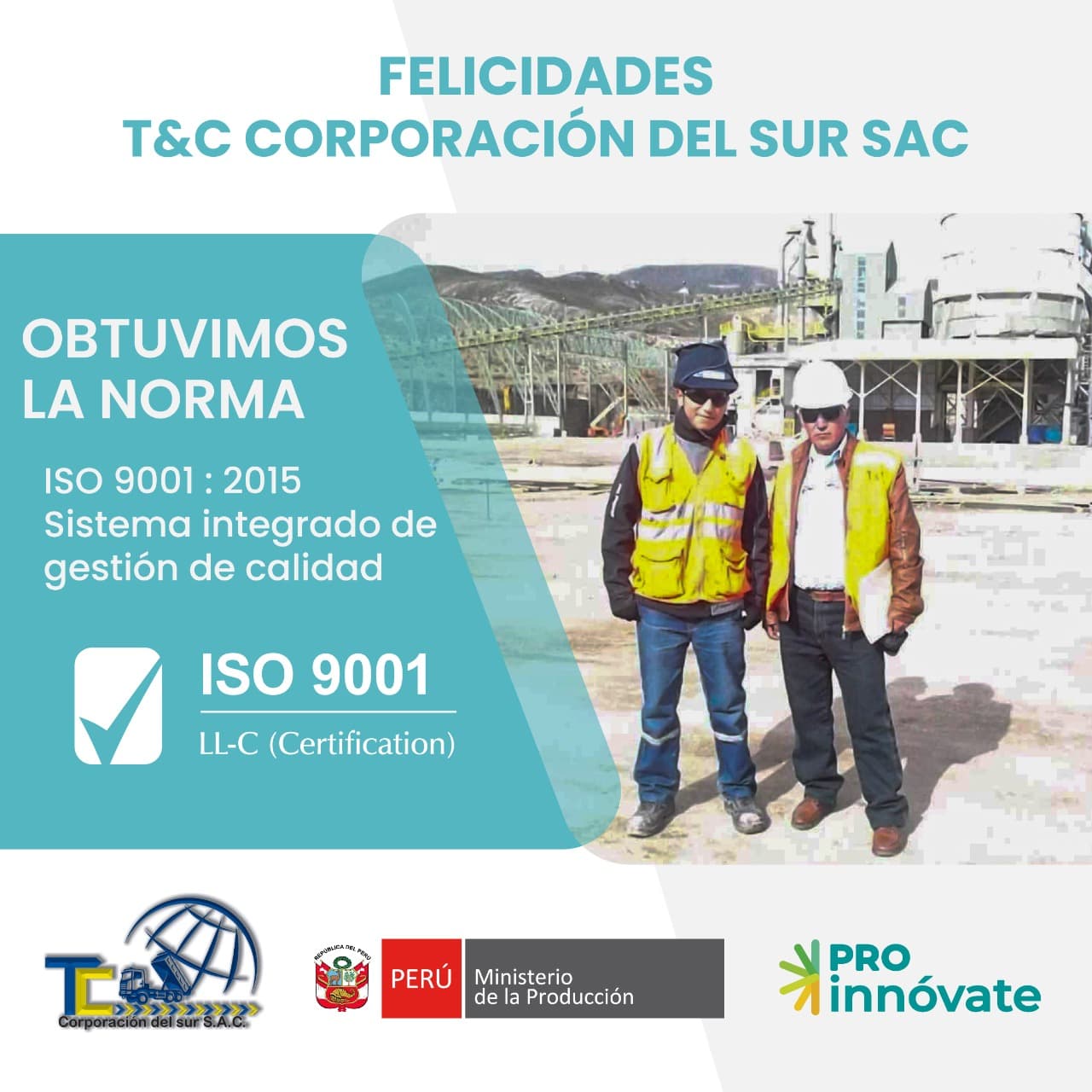 T&C Corporación del Sur logra certificación internacional