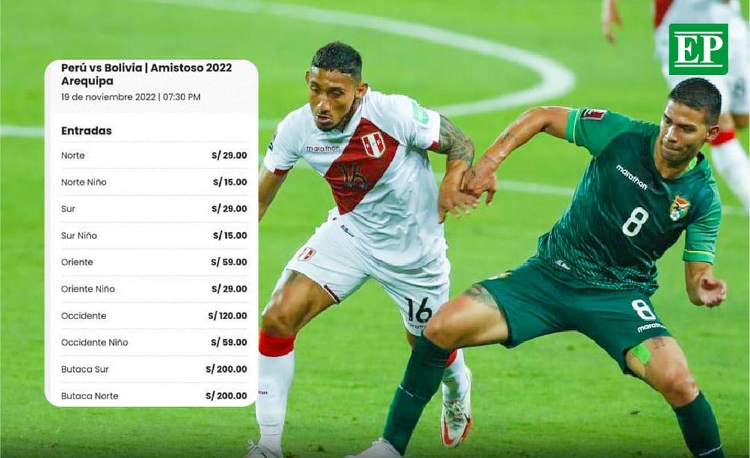 Entradas para el partido Perú vs. Bolivia ya están a la venta