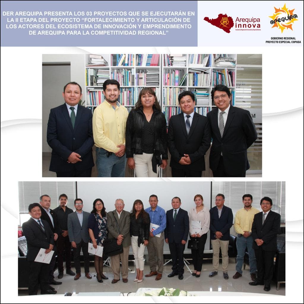 DER Arequipa presenta tres proyectos en el Vicerrectorado de Investigación de la UCSM