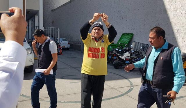 Exdirigente del valle de Tambo es llevado a prisión