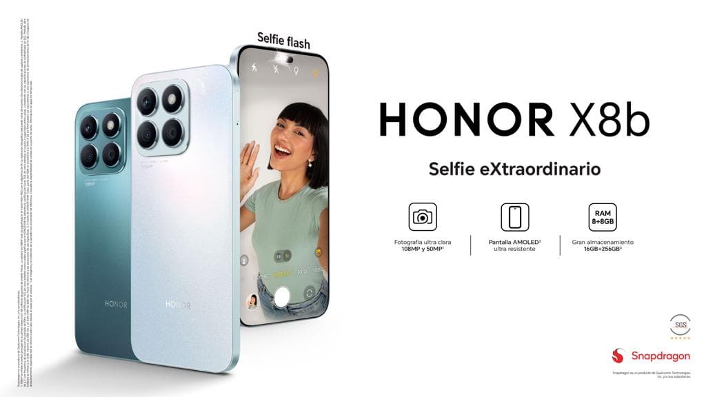 El HONOR X8b con cámara de selfies de 50MP llegó a Arequipa
