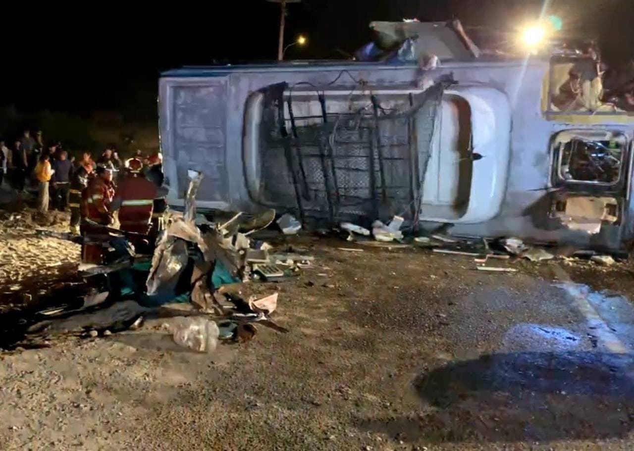 Nueve personas murieron tras un triple choque en Tacna