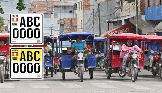 Gobierno oficializa cambios en las placas de motos y mototaxis