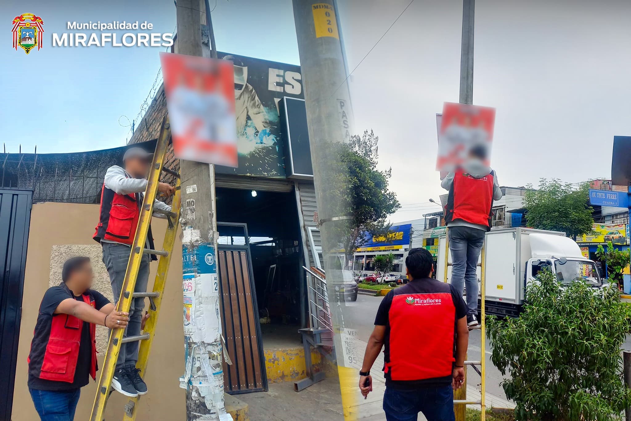 Retiran propaganda en zonas aledañas a los locales de votación